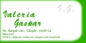 valeria gaspar business card